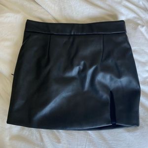 Dolls Kill Niihai Zipper Leather Mini Skirt NWOT